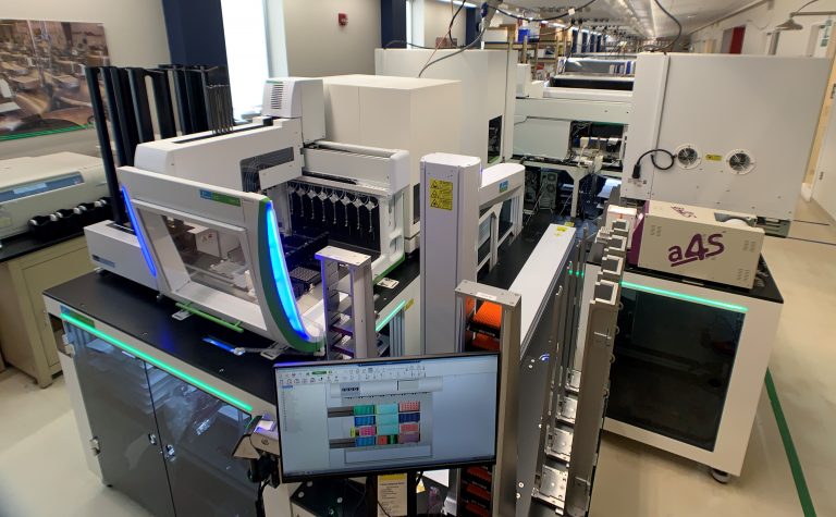 Fully automated nucleic acid extraction workstation at Rutgers’ RUCDR Infinite Biologics