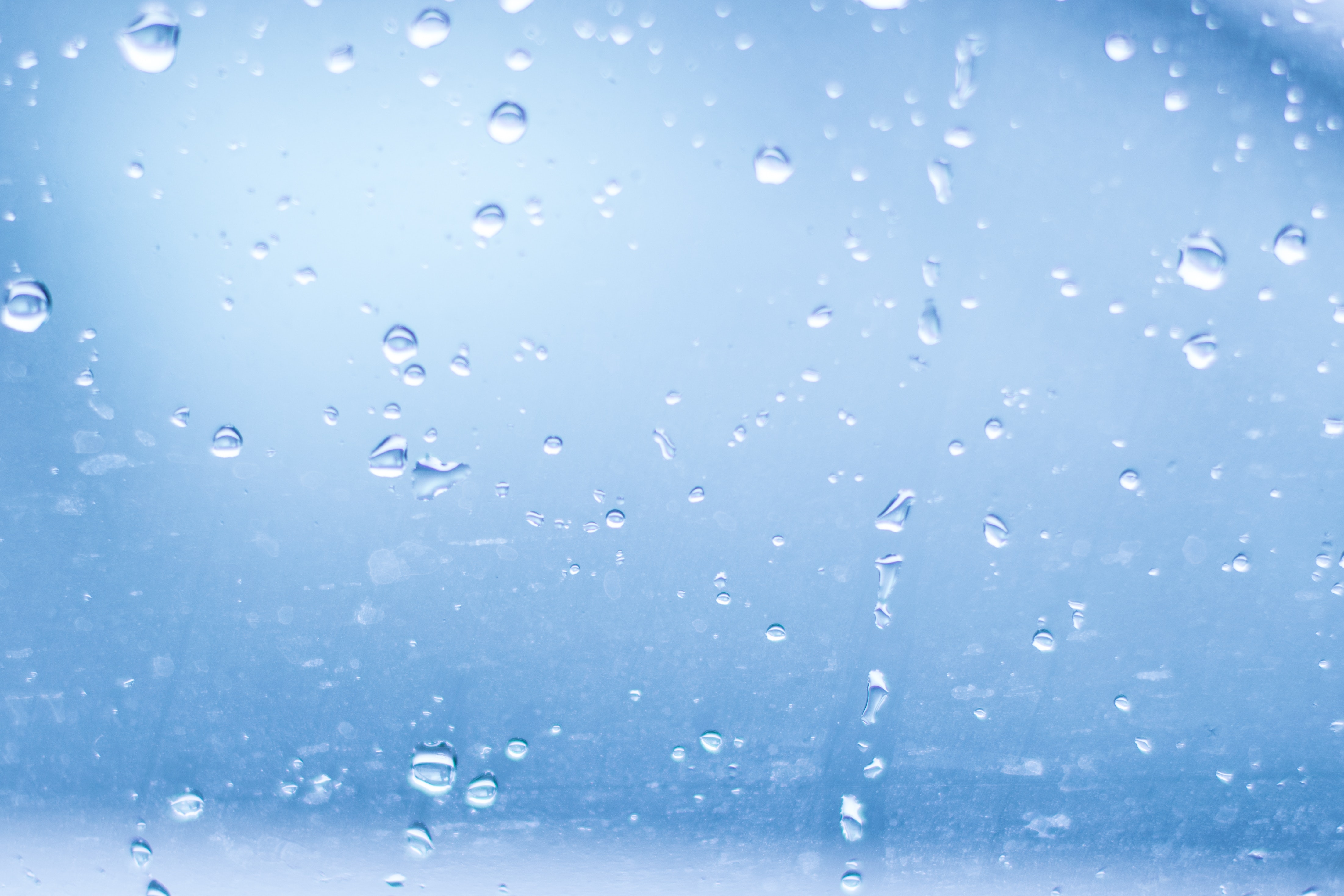 Image of water drops on glass