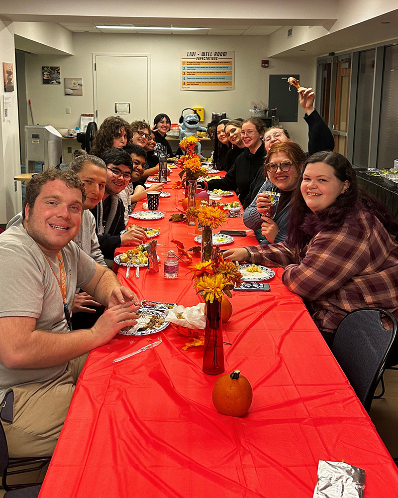OA members feasting