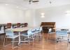 Woodbury Bunting-Cobb Tables, Chairs, and Piano